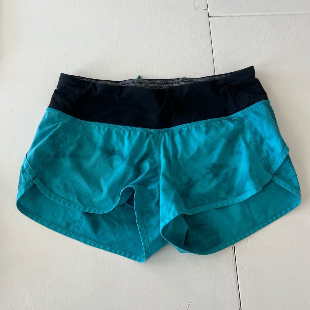 Lululemon Athletica Blue and Black Athletic Shorts